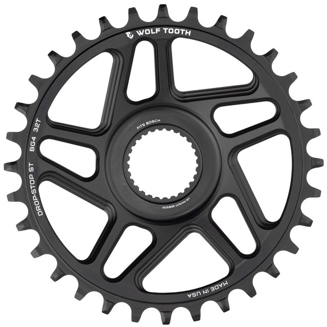 Wolf Tooth Components Direct Mount Chainrings for Bosch E-Bike Motor. Manufacturer reference photo; color and size may vary.