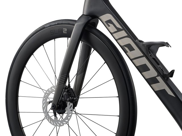 Propel Advanced 1 Advanced-grade Composite Fork, manufacturer fork crown legs axle and disc mount detail
