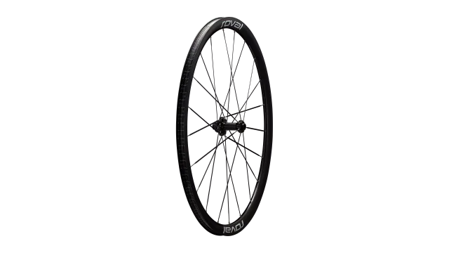 Roval Alpinist CLX III 700c front wheel, gloss carbon and white
