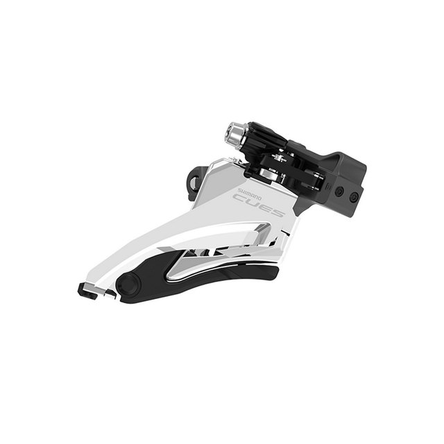 Shimano Shimano CUES FD-U6000-M Side Swing Front Derailleur. Manufacturer reference photo; color and size may vary.
