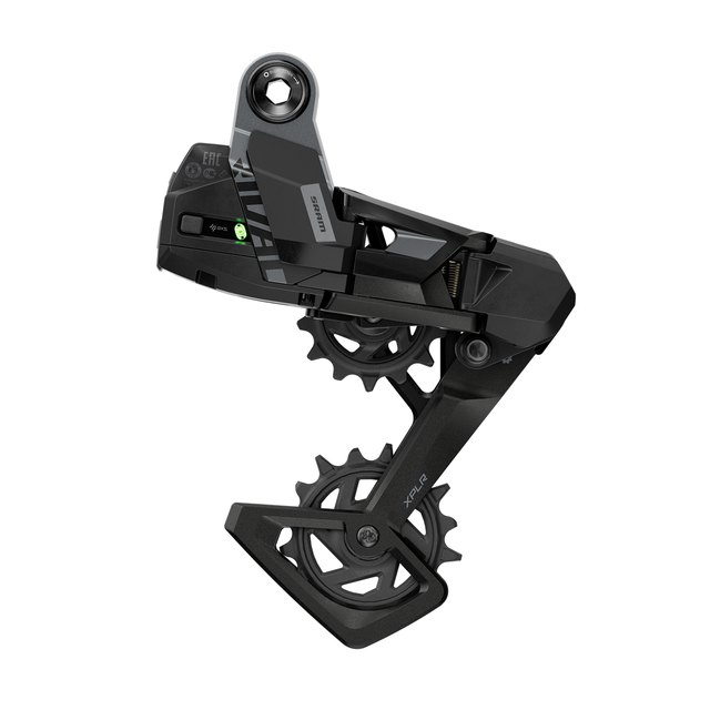 SRAM Rival XPLR AXS Rear Derailleur. Manufacturer reference photo; color and size may vary.