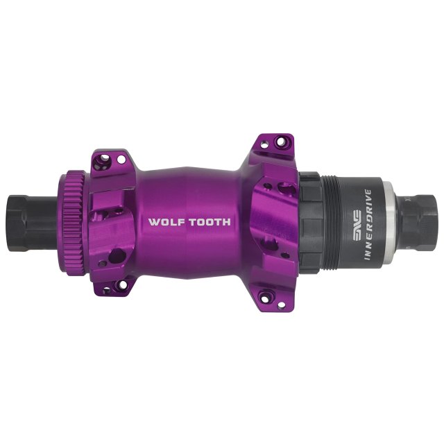 Wolf Tooth Components Road / Gravel Rear Hub - Straight Pull Centerlock. Manufacturer reference photo; color and size may vary.