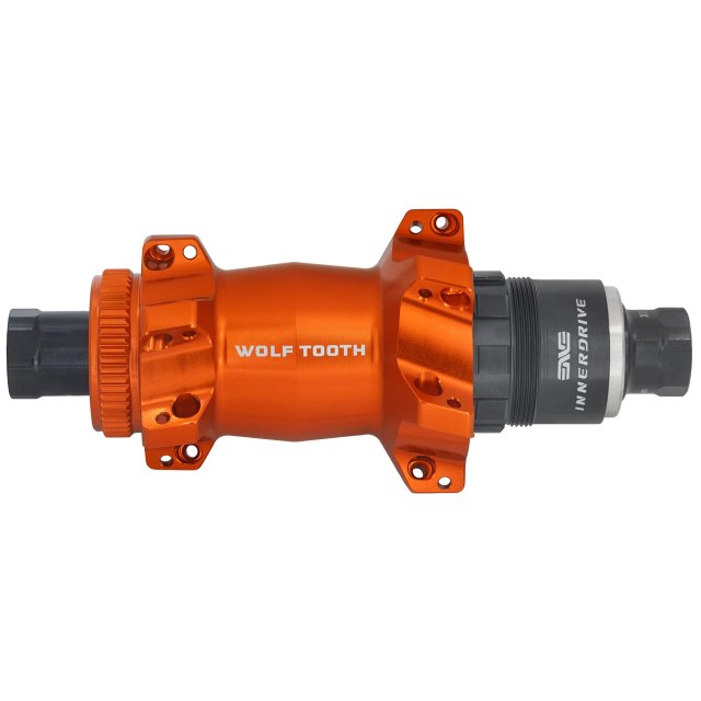 Wolf Tooth Components Road / Gravel Rear Hub - Straight Pull Centerlock. Manufacturer reference photo; color and size may vary.