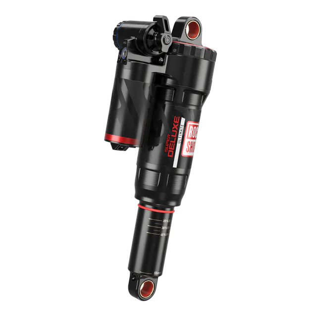 RockShox RockShox Super Deluxe Ultimate C2 165 × 45 mm Rear Shock. Manufacturer reference photo; color and size may vary.