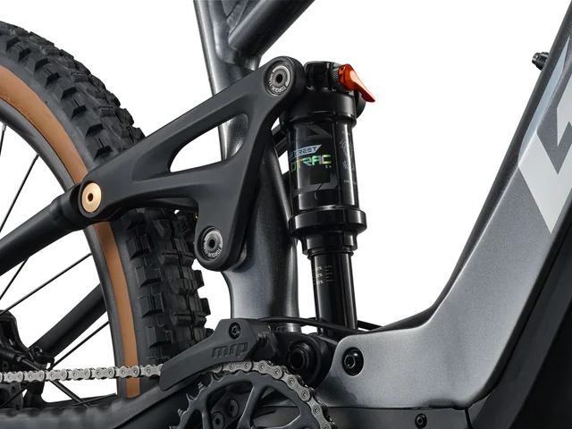 ALUXX SL-grade aluminum, 140mm travel FlexPoint linkage driven suspension system, manufacturer frame suspension linkage detail