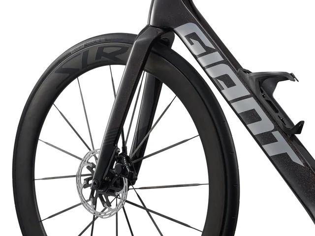 Propel Advanced Pro 0-AXS Advanced SL-grade Composite Fork, manufacturer fork crown legs axle and disc mount detail