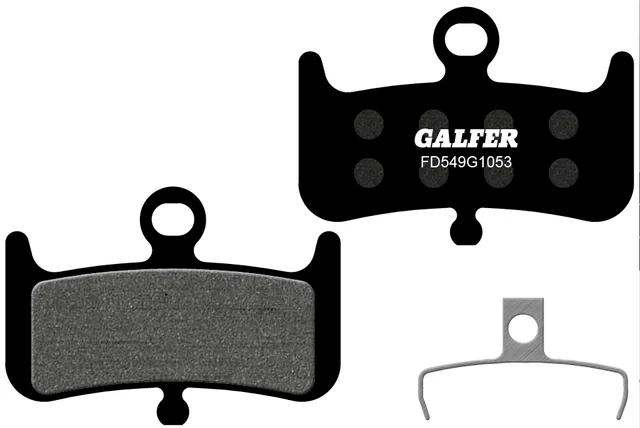Galfer Hayes Dominion A4 FD549 G1851 Advanced Brake Pads. Manufacturer reference photo; color and size may vary.