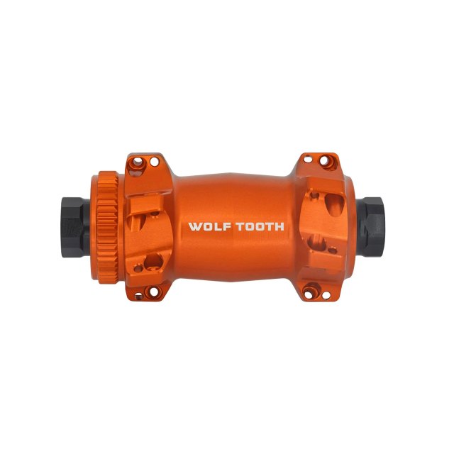 Wolf Tooth Components Road / Gravel Front Hub - Straight Pull Centerlock. Manufacturer reference photo; color and size may vary.