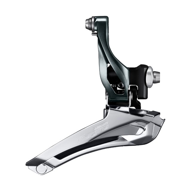 Shimano Shimano Tiagra FD-4700-F 2x10 Braze-On Front Derailleur. Manufacturer reference photo; color and size may vary.