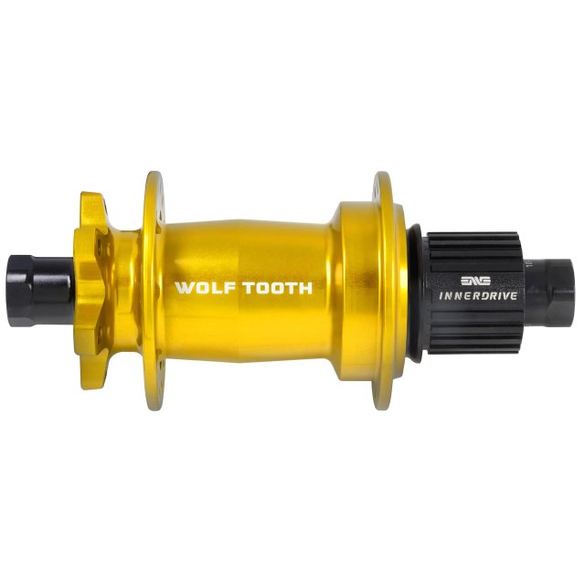 Wolf Tooth Components Mountain Rear Hub - J-Bend 6-Bolt Boost. Manufacturer reference photo; color and size may vary.