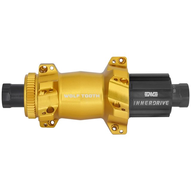 Wolf Tooth Components Road / Gravel Rear Hub - Straight Pull Centerlock. Manufacturer reference photo; color and size may vary.