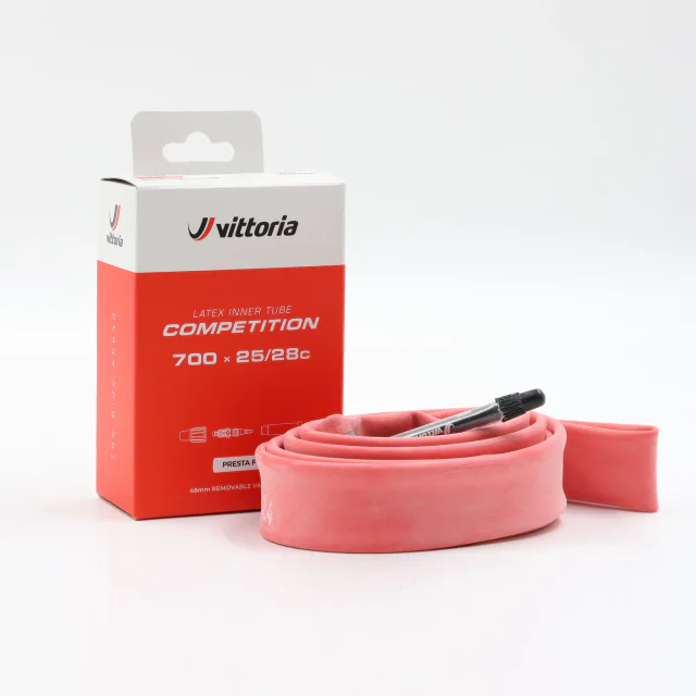 Vittoria Competition Latex Inner Tube. Manufacturer reference photo; color and size may vary.