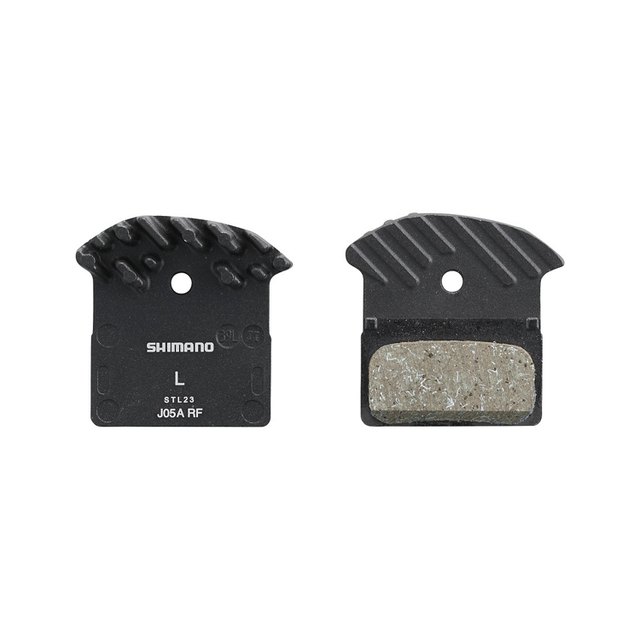 Shimano BP-J05A-RF Resin Disc Brake Pad with Fin product image.