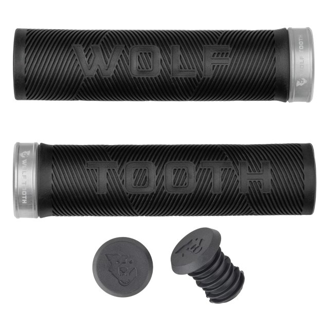 Wolf Tooth Components Echo Lock-On Grips. Manufacturer reference photo; color and size may vary.