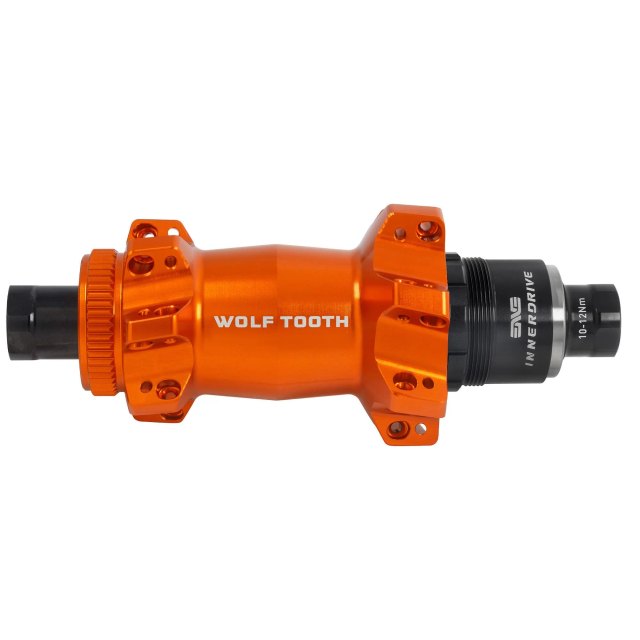 Wolf Tooth Components Mountain Rear Hub - Straight Pull Centerlock Boost. Manufacturer reference photo; color and size may vary.