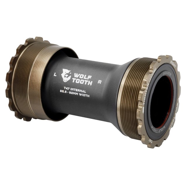 Wolf Tooth Components T47 Internal Bottom Bracket. Manufacturer reference photo; color and size may vary.