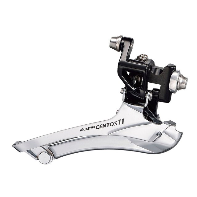 microSHIFT microSHIFT Centos 2x11 Braze-On Front Derailleur. Manufacturer reference photo; color and size may vary.