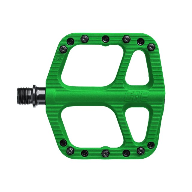 OneUp Components Small Composite Flat Pedal. Manufacturer reference photo; color and size may vary.