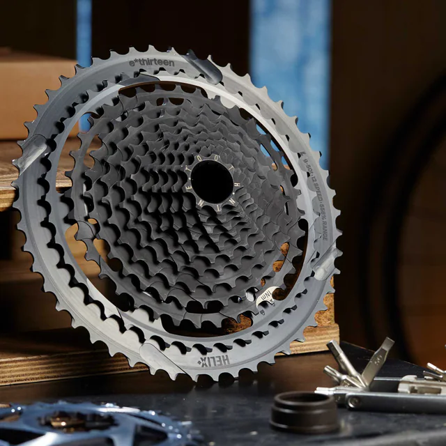 e*thirteen Helix Plus 12-Speed Cassette. Manufacturer reference photo; color and size may vary.