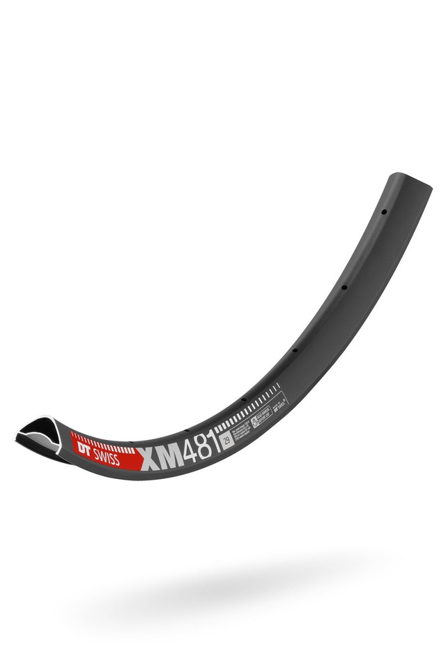 DT Swiss XM 481 Rim. Manufacturer reference photo; color and size may vary.