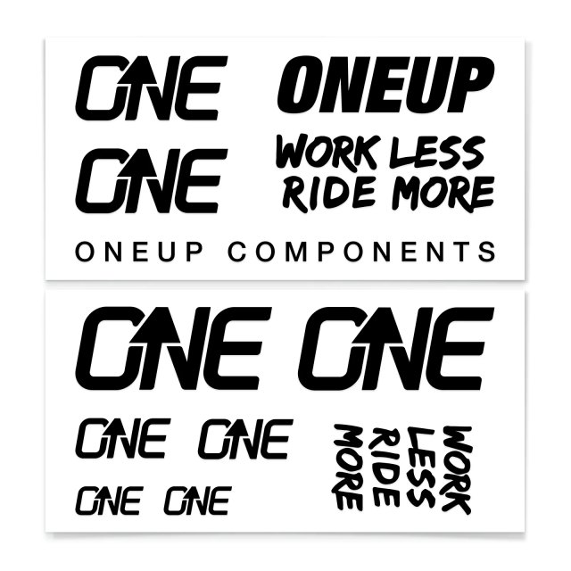 OneUp Components Handlebar Decal Kit; Black; 1C0629BLK