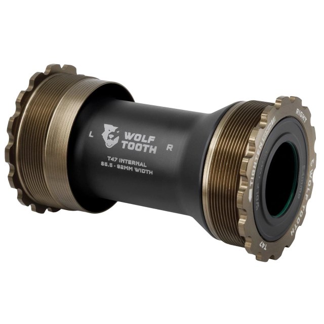 Wolf Tooth Components T47 Internal Bottom Bracket. Manufacturer reference photo; color and size may vary.