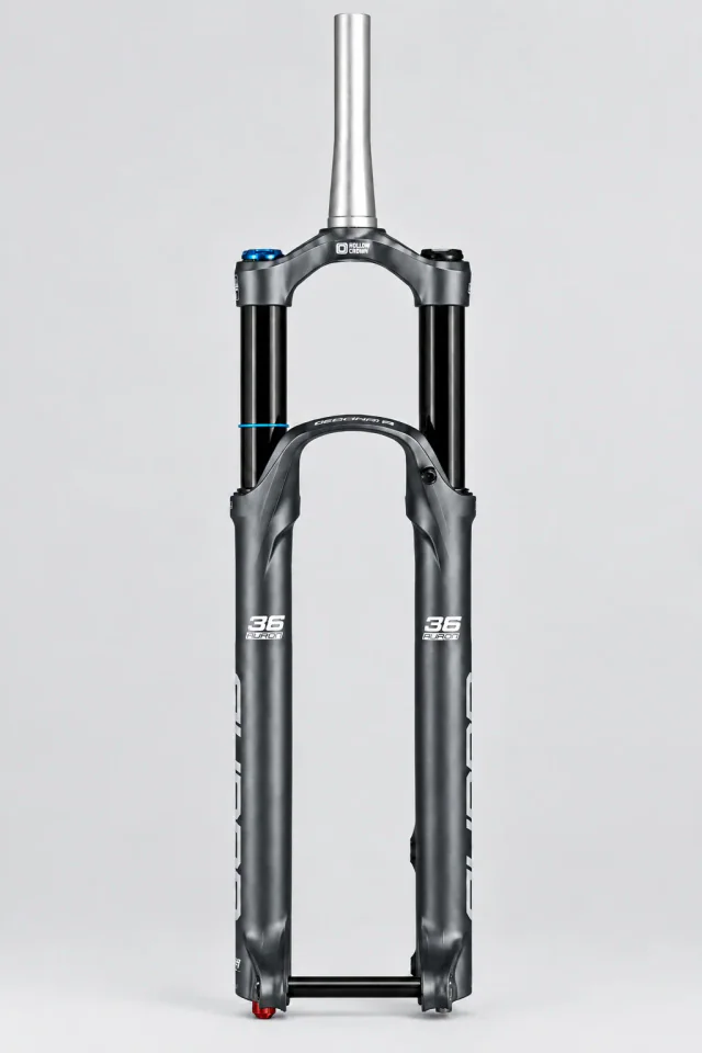 SR Suntour SR Suntour AURON36 EVO Boost Suspension Fork. Manufacturer reference photo; color and size may vary.