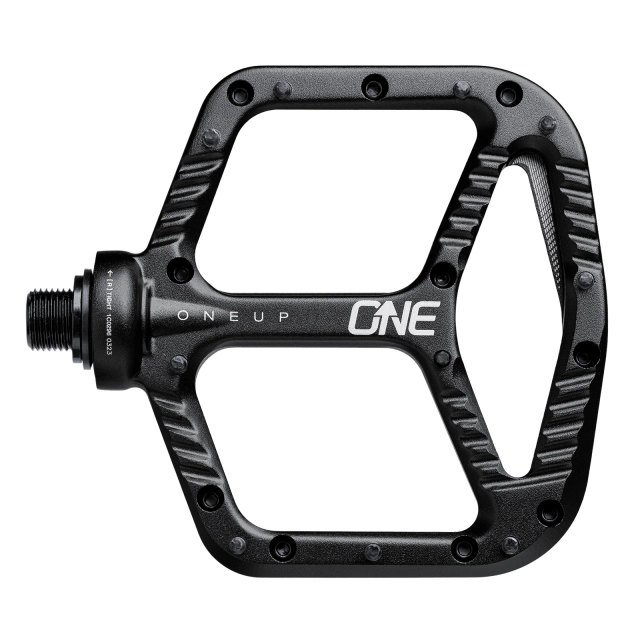 OneUp Components Aluminum Flat Pedal. Manufacturer reference photo; color and size may vary.