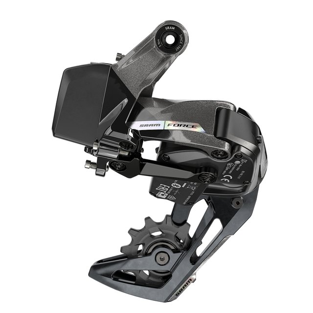 SRAM Force XPLR AXS Rear Derailleur. Manufacturer reference photo; color and size may vary.