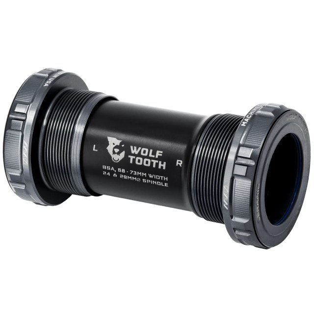 Wolf Tooth Components MK0 BSA Ceramic Bottom Bracket. Manufacturer reference photo; color and size may vary.