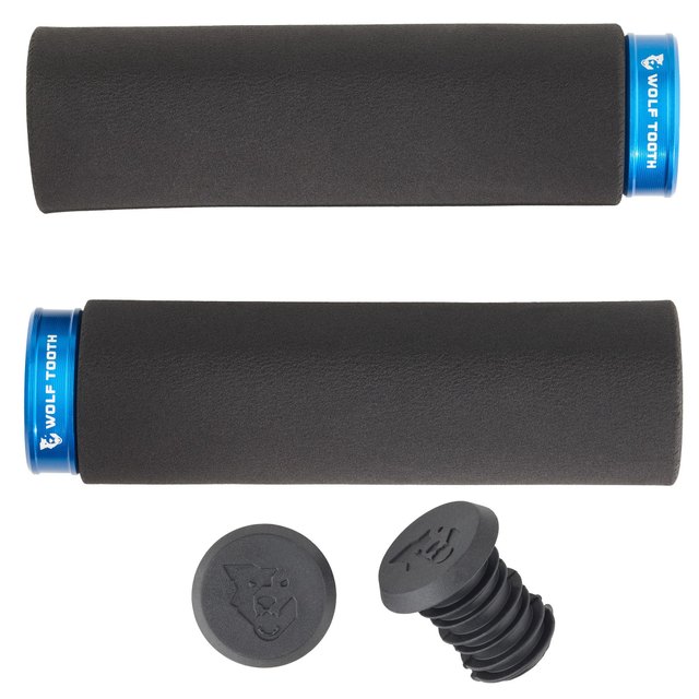 Wolf Tooth Components Fat Paw Lock-On Grips. Manufacturer reference photo; color and size may vary.