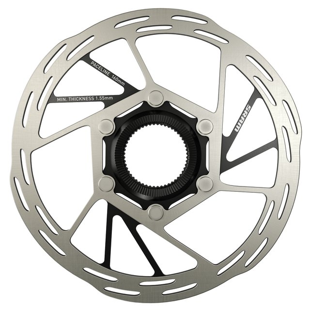 SRAM Paceline 140 mm Center Lock Brake Rotor. Manufacturer reference photo; color and size may vary.
