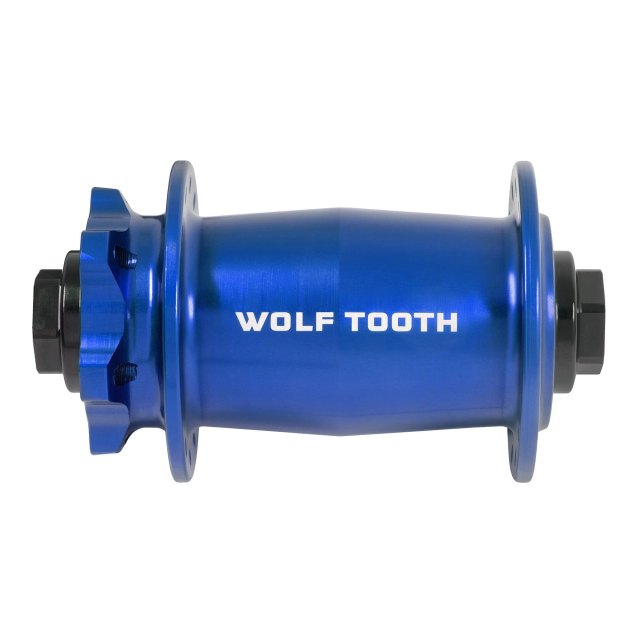 Wolf Tooth Components Mountain Front Hub - J-Bend 6-Bolt Boost. Manufacturer reference photo; color and size may vary.