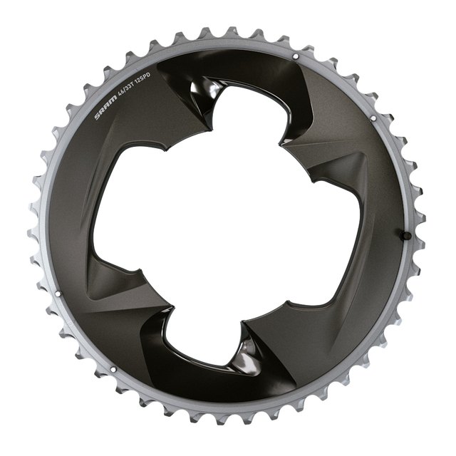 SRAM Force 107BCD Chainrings. Manufacturer reference photo; color and size may vary.