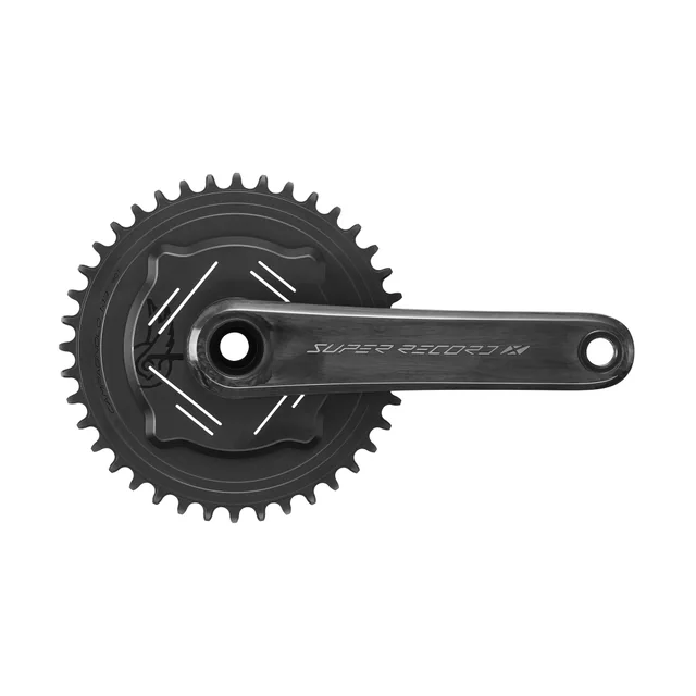 Campagnolo Super Record X 1x13-Speed Gravel Crankset. Manufacturer reference photo; color and size may vary.