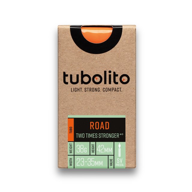 Tubolito Tubo-ROAD TPU Inner Tube. Manufacturer reference photo; color and size may vary.
