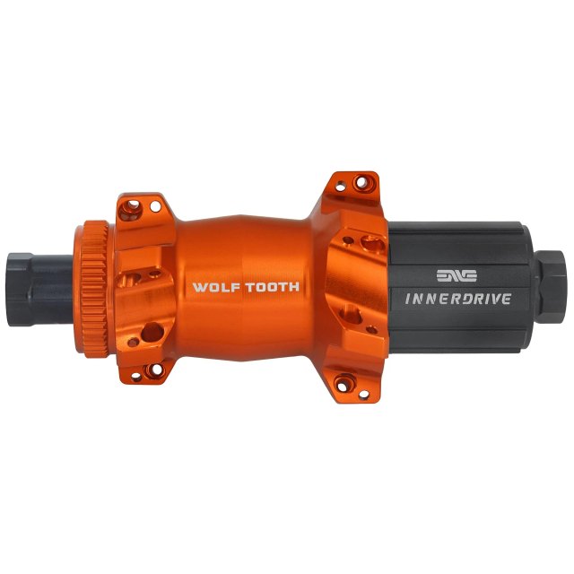 Wolf Tooth Components Road / Gravel Rear Hub - Straight Pull Centerlock. Manufacturer reference photo; color and size may vary.