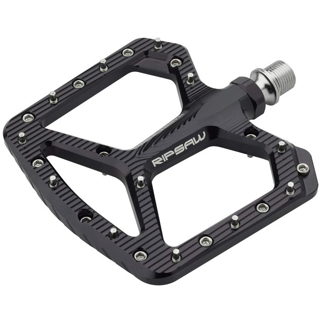 Wolf Tooth Components Ripsaw Aluminum Pedals. Manufacturer reference photo; color and size may vary.