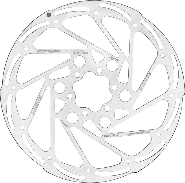 TRP TRP RS02M 180 mm 1.8 mm Brake Rotor. Manufacturer reference photo; color and size may vary.