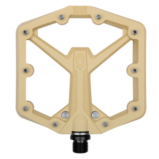 Crankbrothers Stamp 1 Gen 2 Large Composite Flat Pedal. Manufacturer reference photo; color and size may vary.