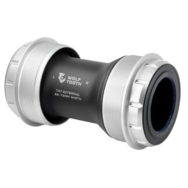 Wolf Tooth Components T47 External Bottom Bracket. Manufacturer reference photo; color and size may vary.