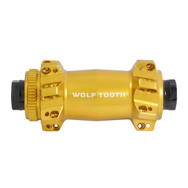 Wolf Tooth Components Mountain Front Hub - Straight Pull Centerlock Boost. Manufacturer reference photo; color and size may vary.