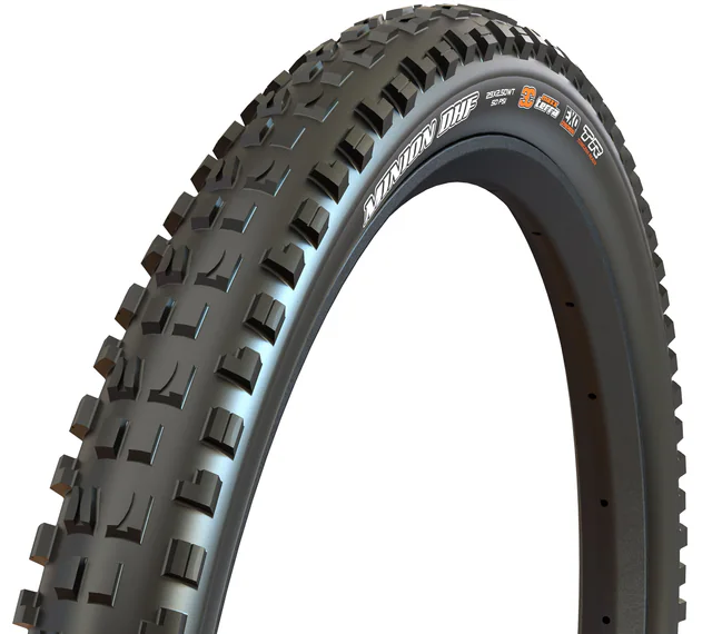 Maxxis Minion DHF Mountain Tire. Manufacturer reference photo; color and size may vary.
