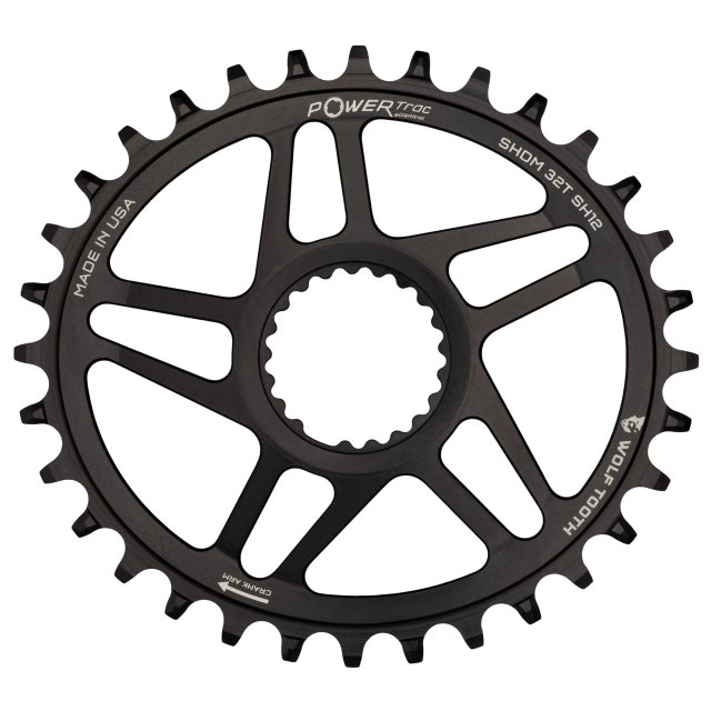 Wolf Tooth Components Oval Direct Mount Chainrings for Shimano Cranks. Manufacturer reference photo; color and size may vary.