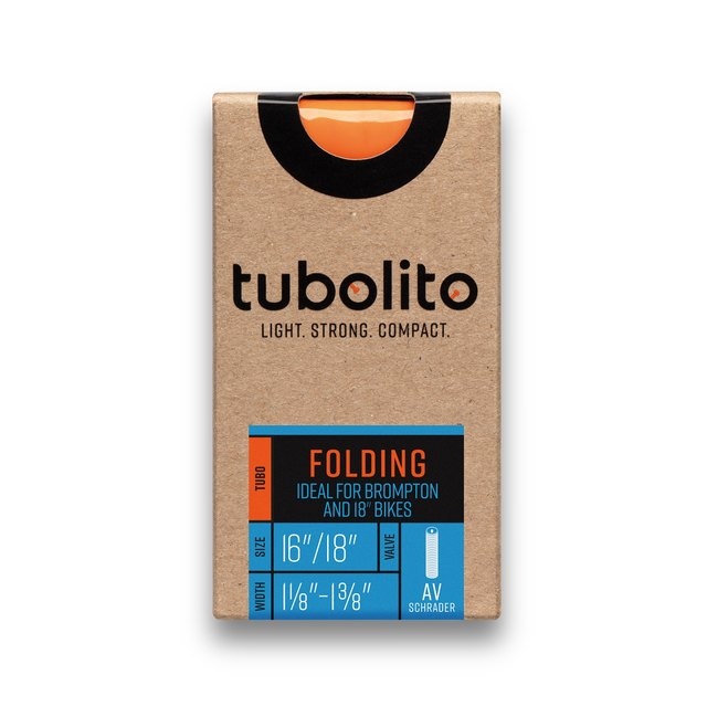 Tubolito Tubo-Foldingbike TPU Inner Tube. Manufacturer reference photo; color and size may vary.