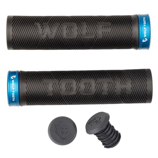 Wolf Tooth Components Echo Lock-On Grips. Manufacturer reference photo; color and size may vary.