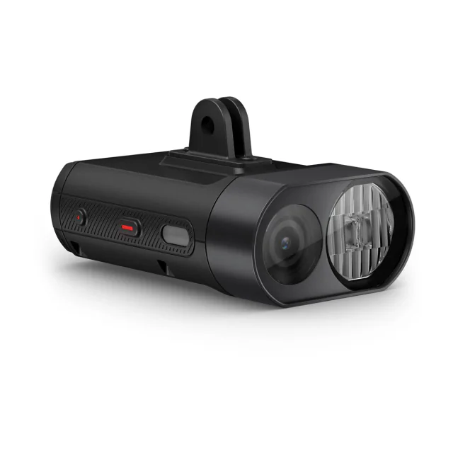 Garmin Varia Vue Smart Headlight with 4K Camera. Manufacturer reference photo; color and size may vary.