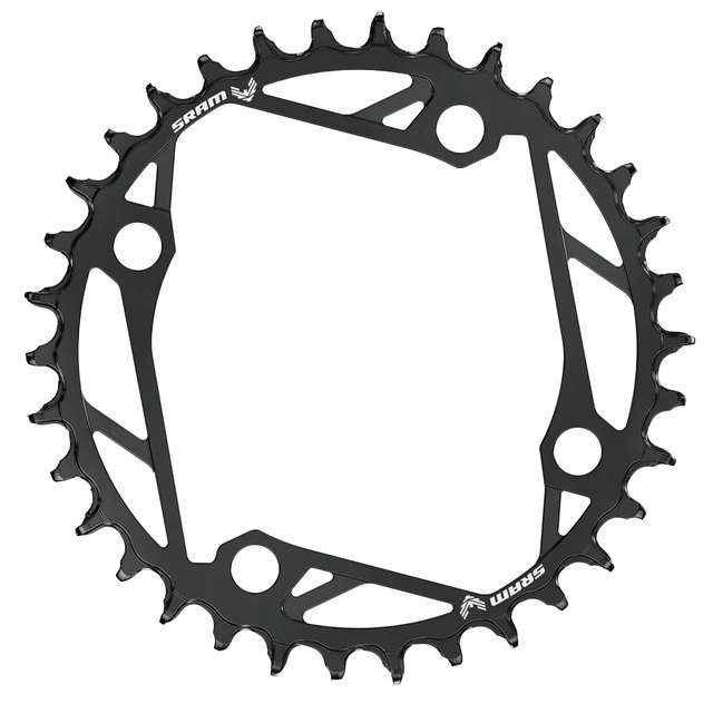 SRAM Eagle Transmission E-MTB Chainring 104 BCD. Manufacturer reference photo; color and size may vary.