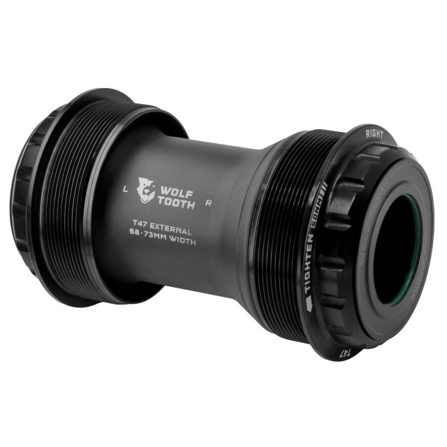 Wolf Tooth Components T47 External Bottom Bracket. Manufacturer reference photo; color and size may vary.