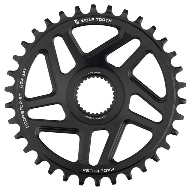 Wolf Tooth Components Direct Mount Chainrings for Bosch E-Bike Motor. Manufacturer reference photo; color and size may vary.